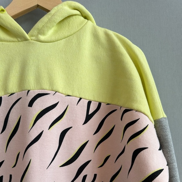 Genetic Apparel Pastel Colorblock Cropped Hoodie | Y2K Streetwear | Size M - Picture 4 of 8